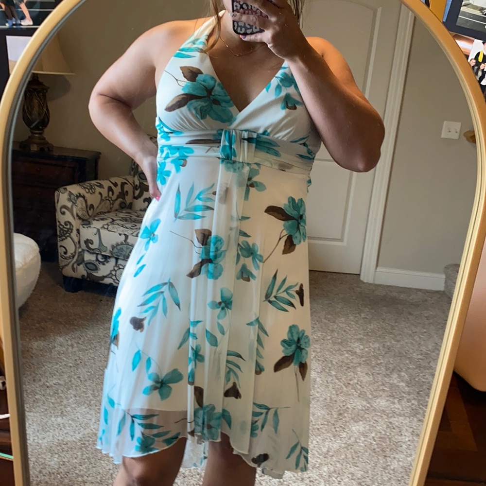 Asymmetrical Floral Sundress